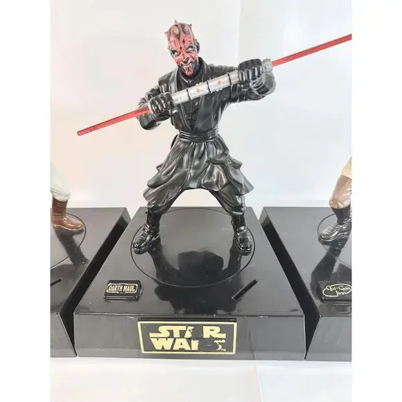 Full Set Star Wars: Phantom Menace Interactive Talking Banks Qui Gon Darth Maul